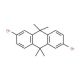 2,6-Dibromo-9,9,10,10-tetramethyl-9,10-dihydro-anthracene (CAS 886363-70-8) - chemical structure image
