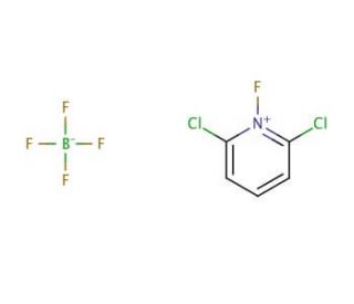 2,6-Dichloro-1-fluoropyridinium tetrafluoroborate (CAS 140623-89-8) - chemical structure image