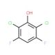 2,6-Dichloro-3,5-difluorophenol (CAS 63418-08-6) - chemical structure image