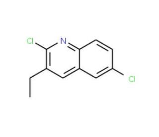 2,6-Dichloro-3-ethylquinoline (CAS 1031927-99-7) - chemical structure image