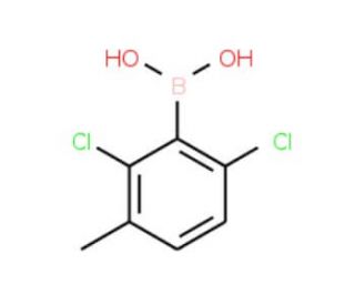 2,6-Dichloro-3-methylphenylboronic acid (CAS 851756-54-2) - chemical structure image