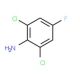 2,6-Dichloro-4-fluoroaniline (CAS 344-19-4) - chemical structure image