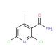 2,6-Dichloro-4-methylnicotinamide (CAS 38841-54-2) - chemical structure image