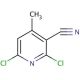 2,6-Dichloro-4-methylnicotinonitrile (CAS 875-35-4) - chemical structure image