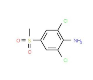 2,6-Dichloro-4-(methylsulfonyl)aniline (CAS 80866-96-2) - chemical structure image