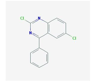 2,6-Dichloro-4-phenyl-quinazoline (CAS 5185-54-6) - chemical structure image