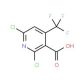 2,6-Dichloro-4-(trifluoromethyl)nicotinic acid (CAS 503437-19-2) - chemical structure image