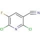 2,6-Dichloro-5-fluoro-3-pyridinecarbonitrile (CAS 82671-02-1) - chemical structure image