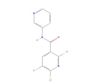 2,6-Dichloro-5-fluoro-N-pyridin-3-ylnicotinamide (CAS 680217-89-4) - chemical structure image
