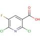 2,6-Dichloro-5-fluoropyridine-3-carboxylic acid (CAS 82671-06-5) - chemical structure image