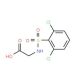(2,6-Dichloro-benzenesulfonylamino)-acetic acid (CAS 19818-06-5) - chemical structure image
