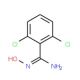 2,6-dichloro-N′-hydroxybenzenecarboximidamide (CAS 23505-21-7) - chemical structure image
