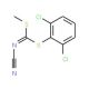 (2,6-Dichlorophenyl) methyl cyanocarbonimidodithioate (CAS 152382-18-8) - chemical structure image