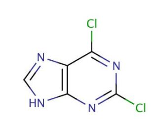 2,6-Dichloropurine (CAS 5451-40-1) - chemical structure image