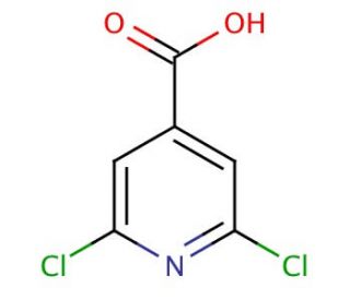 2,6-Dichloropyridine-4-carboxylic acid (CAS 5398-44-7) - chemical structure image