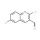 2,6-Dichloroquinoline-3-carboxaldehyde (CAS 73568-41-9) - chemical structure image