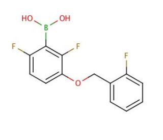 2,6-Difluoro-3-(2&prime;-fluorobenzyloxy)phenylboronic acid (CAS 836615-83-9) - chemical structure image