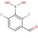 2,6-Difluoro-3-formylphenylboronic acid (CAS 849062-09-5) - chemical structure image