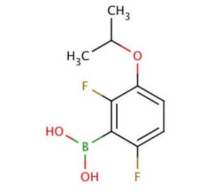 2,6-Difluoro-3-isopropoxyphenylboronic acid (CAS 849062-04-0) - chemical structure image