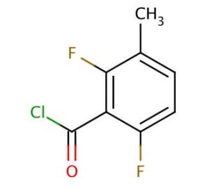 2,6-Difluoro-3-methylbenzoyl chloride (CAS 261763-39-7) - chemical structure image