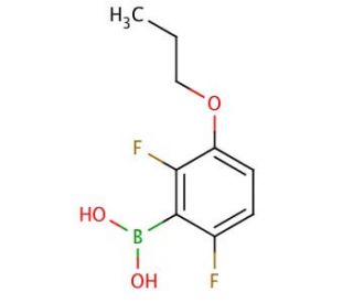 2,6-Difluoro-3-propoxyphenylboronic acid (CAS 849062-14-2) - chemical structure image
