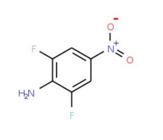 2,6-Difluoro-4-nitroaniline (CAS 23156-27-6) - chemical structure image