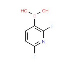 2,6-Difluoropyridine-3-boronic acid (CAS 136466-94-9) - chemical structure image