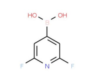 2,6-Difluoropyridine-4-boronic acid (CAS 401816-16-8) - chemical structure image