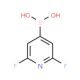 2,6-Difluoropyridine-4-boronic acid (CAS 401816-16-8) - chemical structure image