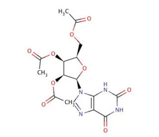 2,6-Dihydro-9-(2&prime;,3&prime;,5&prime;-tri-O-acetyl-&beta;-D-ribofuranosyl)purine (CAS 61444-45-9) - chemical structure image