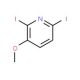 2,6-Diiodo-3-methoxypyridine (CAS 437709-98-3) - chemical structure image