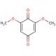 2,6-Dimethoxy-1,4-benzoquinone (CAS 530-55-2) - chemical structure image