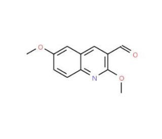 2,6-Dimethoxy-quinoline-3-carbaldehyde - chemical structure image