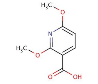 2,6-Dimethoxypyridine-3-carboxylic acid (CAS 16727-43-8) - chemical structure image