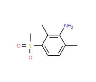 2,6-Dimethyl-3-(methylsulfonyl)aniline (CAS 10311-40-7) - chemical structure image