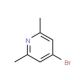 2.6-Dimethyl-4-bromopyridine (CAS 5093-70-9) - chemical structure image