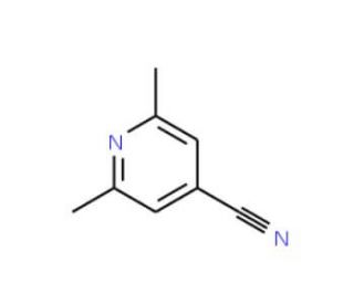 2,6-Dimethyl-4-cyanopyridine (CAS 39965-81-6) - chemical structure image