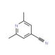 2,6-Dimethyl-4-cyanopyridine (CAS 39965-81-6) - chemical structure image