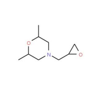 2,6-dimethyl-4-(oxiran-2-ylmethyl)morpholine (CAS 90950-33-7) - chemical structure image
