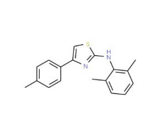 (2,6-Dimethyl-phenyl)-(4-p-tolyl-thiazol-2-yl)-amine - chemical structure image