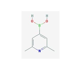 2,6-Dimethyl-pyridine-4-boronic acid (CAS 846548-44-5) - chemical structure image