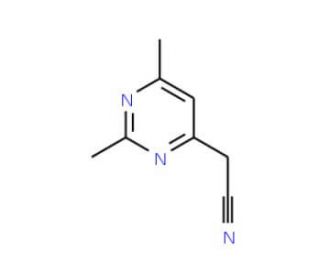 (2,6-dimethylpyrimidin-4-yl)acetonitrile - chemical structure image