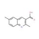 2,6-Dimethylquinoline-3-carboxylic acid (CAS 610261-45-5) - chemical structure image