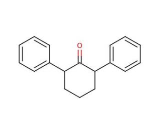 2,6-Diphenylcyclohexanone, mixture of cis and trans (CAS 37904-84-0) - chemical structure image
