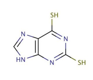 2,6-Dithiopurine (CAS 5437-25-2) - chemical structure image