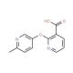 2-(6-Methyl-pyridin-3-yloxy)-nicotinic acid - chemical structure image