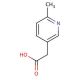 2-(6-methylpyridin-3-yl)acetic acid - chemical structure image
