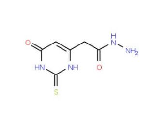 2-(6-oxo-2-thioxo-1,2,3,6-tetrahydropyrimidin-4-yl)acetohydrazide - chemical structure image