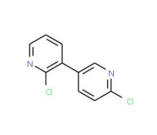 2,6&prime;-Dichloro-3,3&prime;-bipyridine (CAS 942206-19-1) - chemical structure image