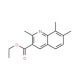2,7,8-Trimethyl-3-quinolinecarboxylic acid ethyl ester (CAS 892874-89-4) - chemical structure image